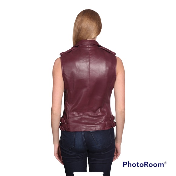 💫HP💫NuBorn Leather NWT - Lady Biker’s Lambskin Vest 3X - Picture 4 of 16